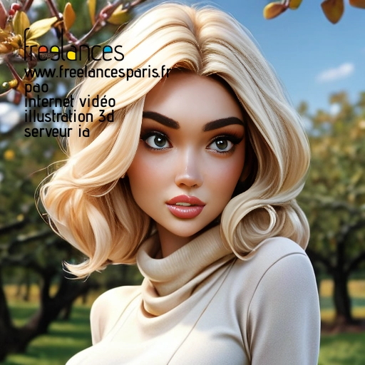 Pao mise en page internet vidéo illustration 3d serveur IA générative AI freelance paris studio de création magazines 5URT0WA1